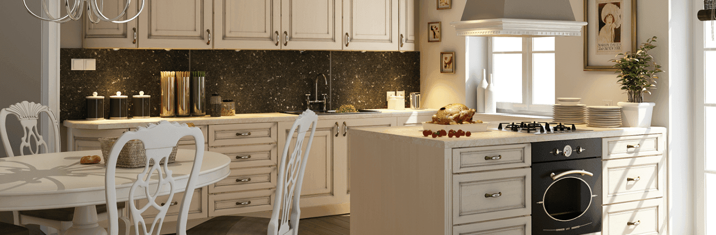 Meble kuchenne klasyczne w stylu cottage